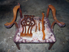 Walnut chair in need of repair